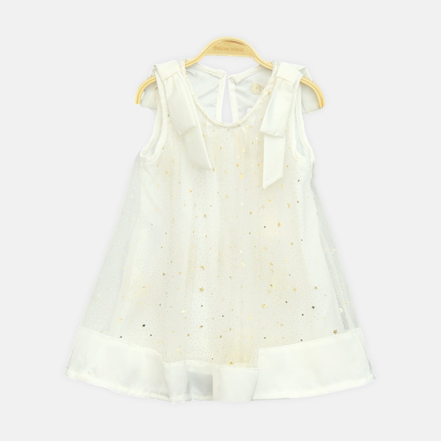 Off-White Glitter Tulle Top