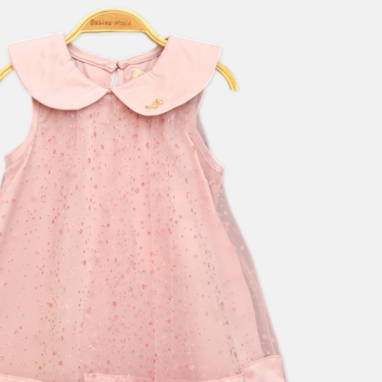 Shimmery Pink Polka Dot Top