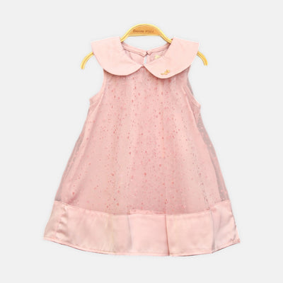 Shimmery Pink Polka Dot Top