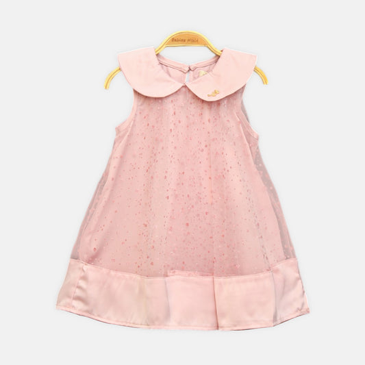 Shimmery Pink Polka Dot Top