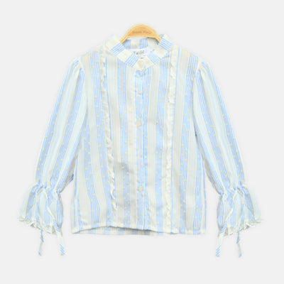 Blue Striped Vintage Top