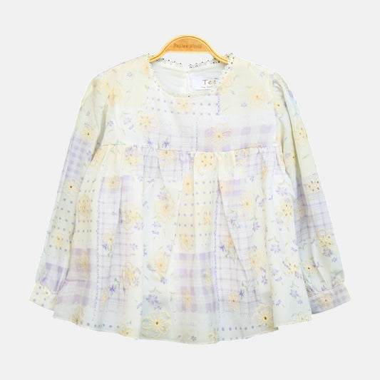 Purple Floral Top