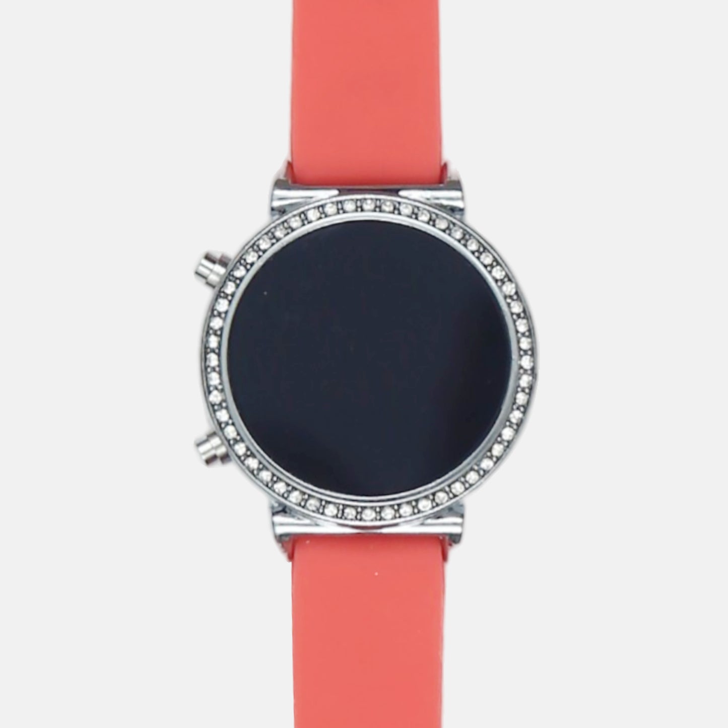Red Crystal Digital Watch