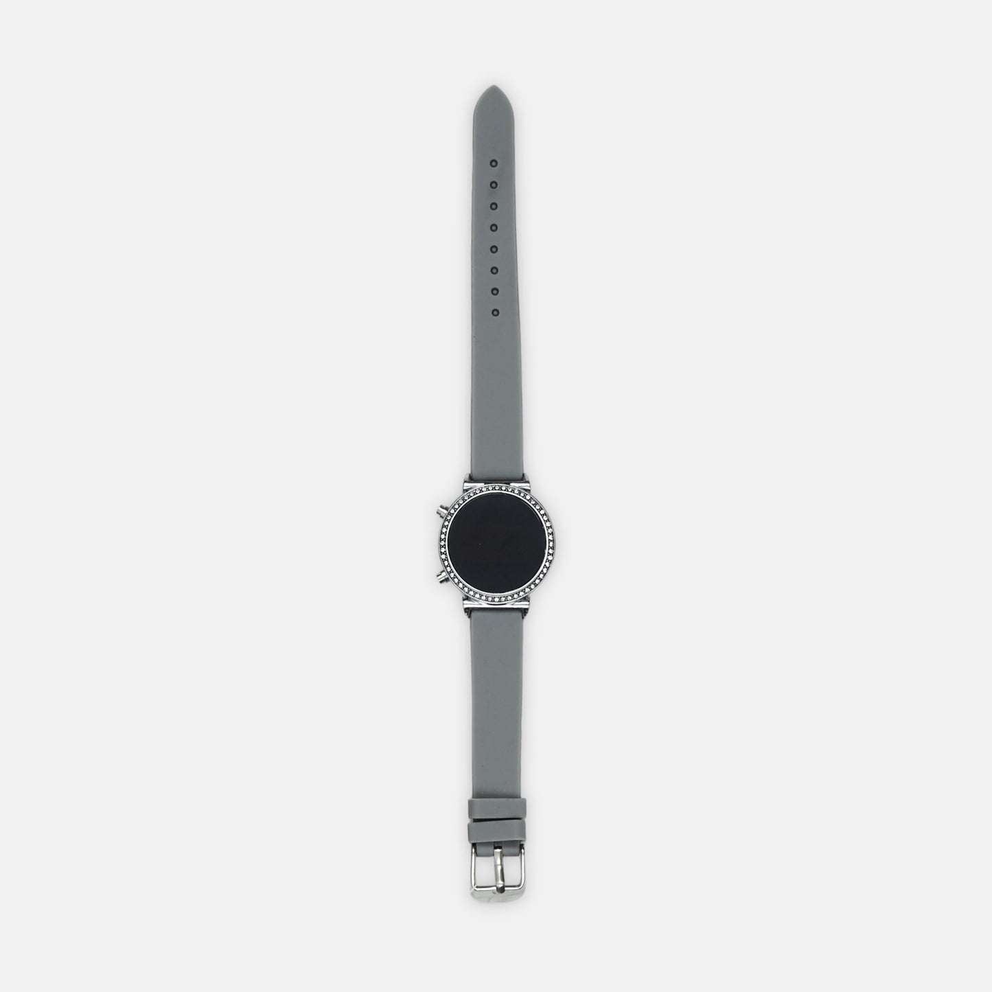 Grey Crystal Digital Watch