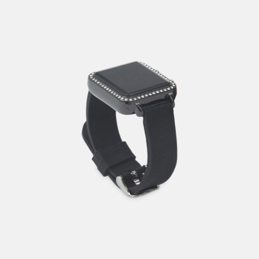Black Crystal Digital Watch
