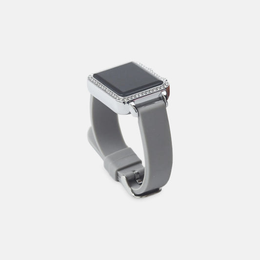 Grey Crystal Digital Watch