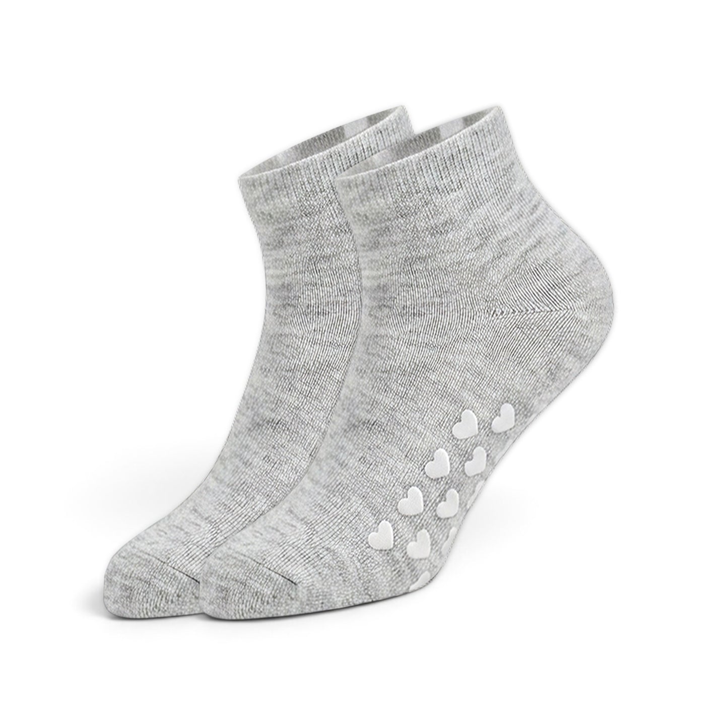 STRIPE & HEART GRIP GIRL SOCKS PK-5