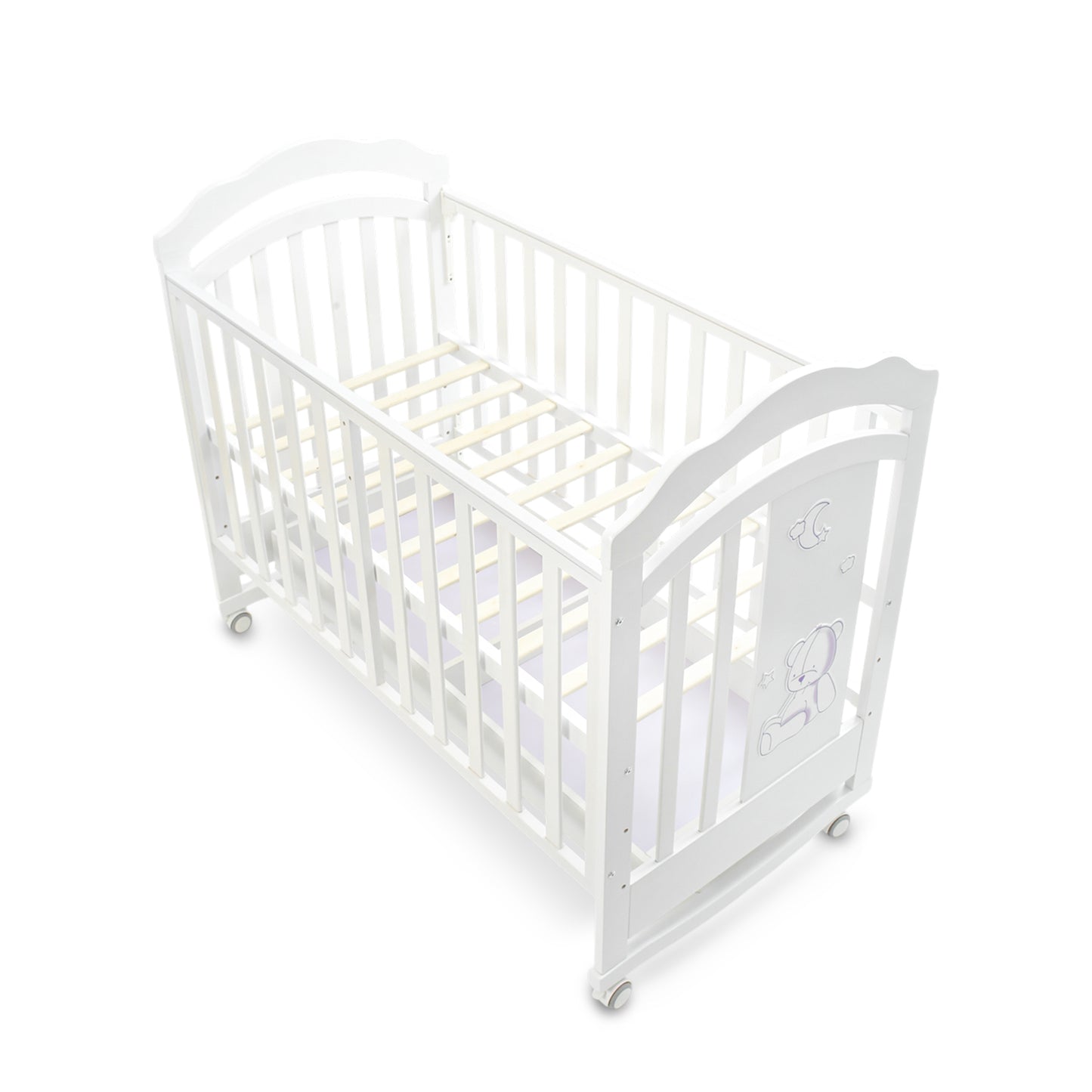 BABY WOODEN COT WHITE DREAMY DREAMS