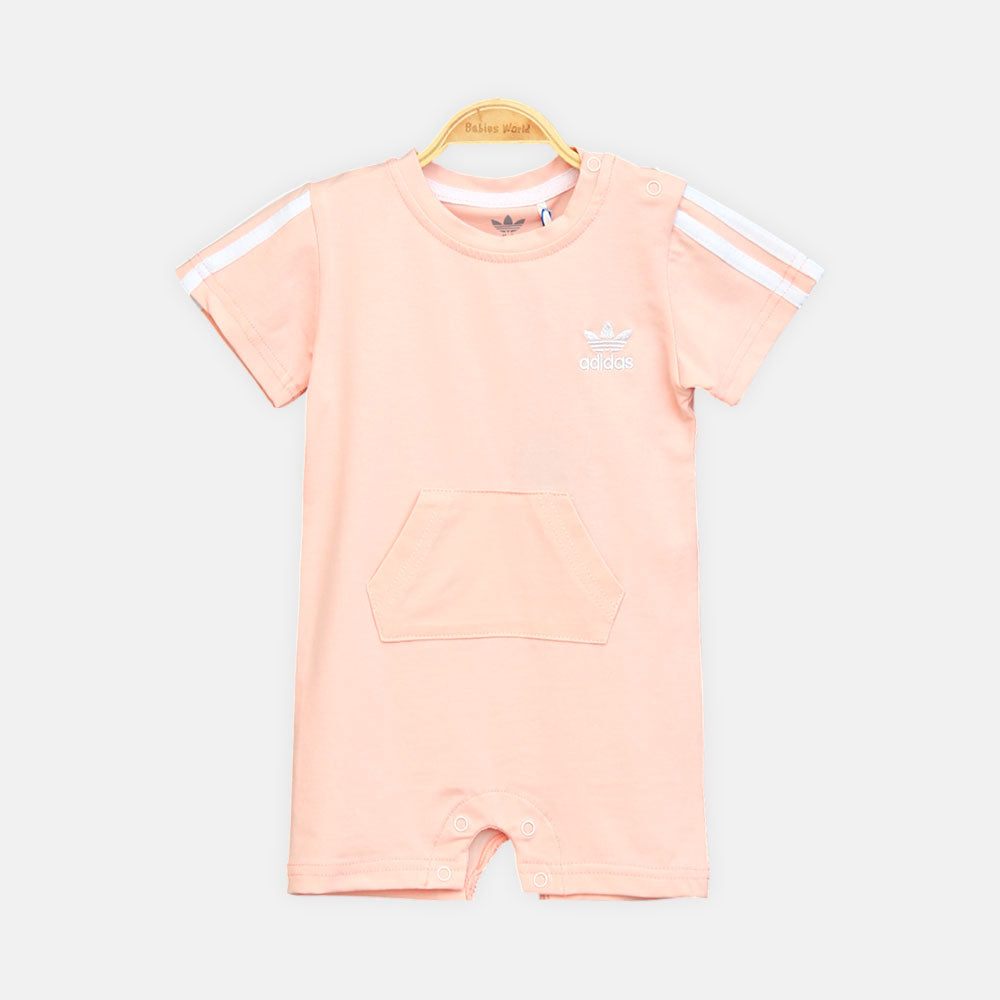 Pastel Pink Adidas Girl Romper