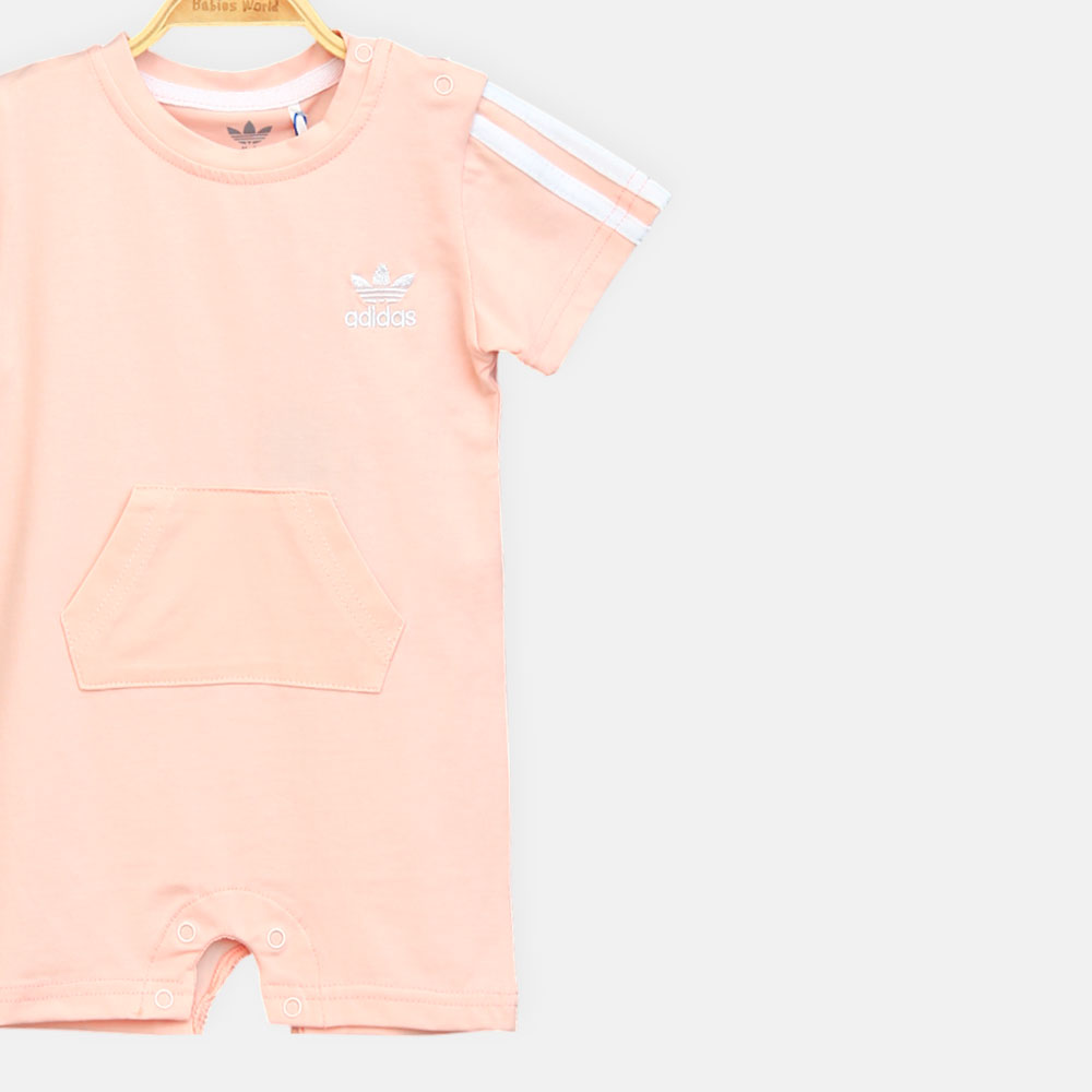Pastel Pink Adidas Girl Romper