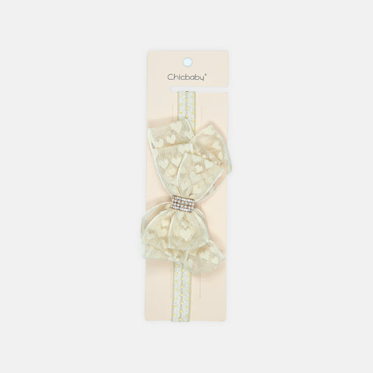 Pearl Accent Ivory Bow