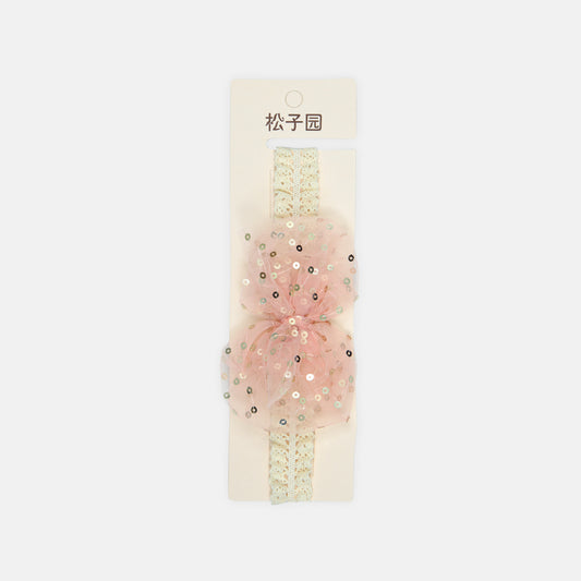 Pink Sequin Dot Headband
