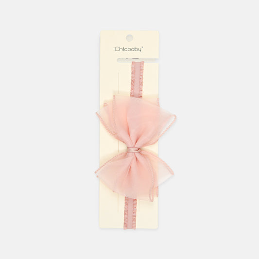 Soft Pink Chiffon Headband