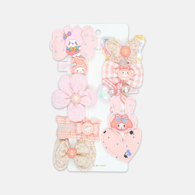 Cute Pink Character Hair Clip Set