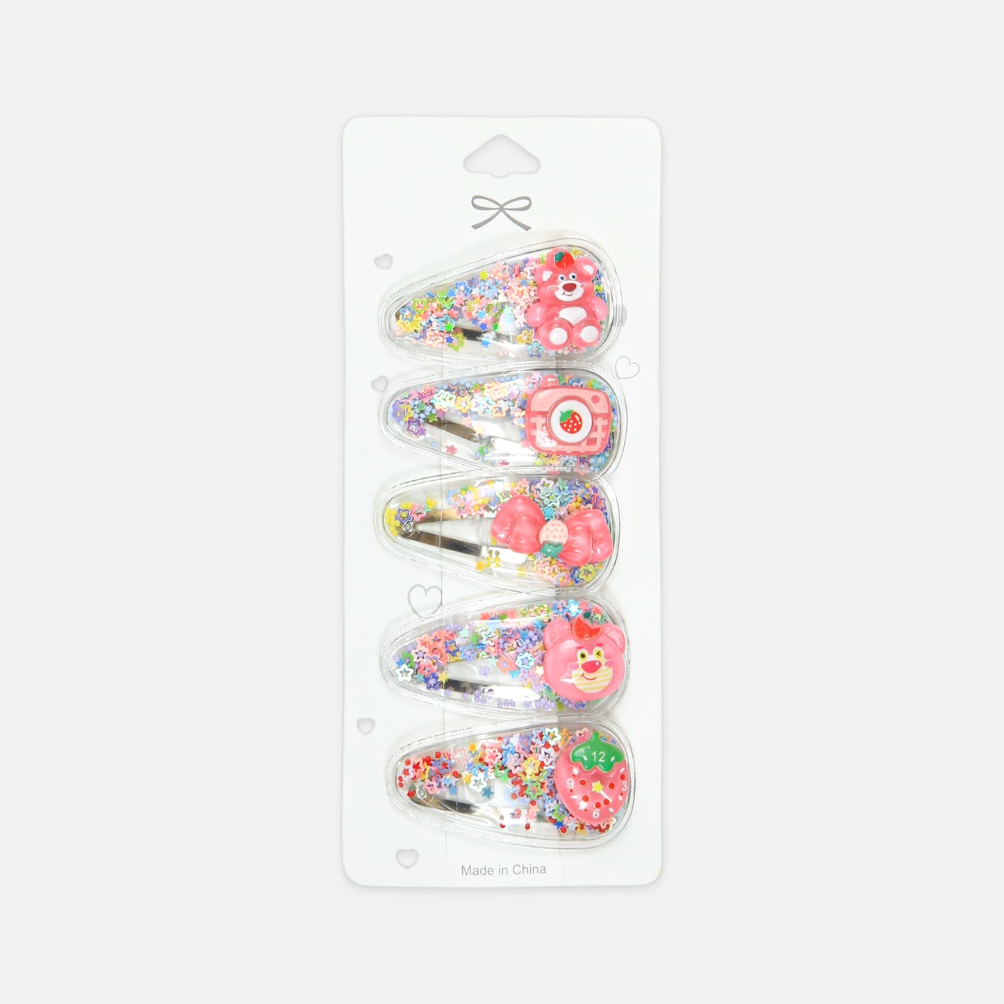 Pink Shaker Clip Set