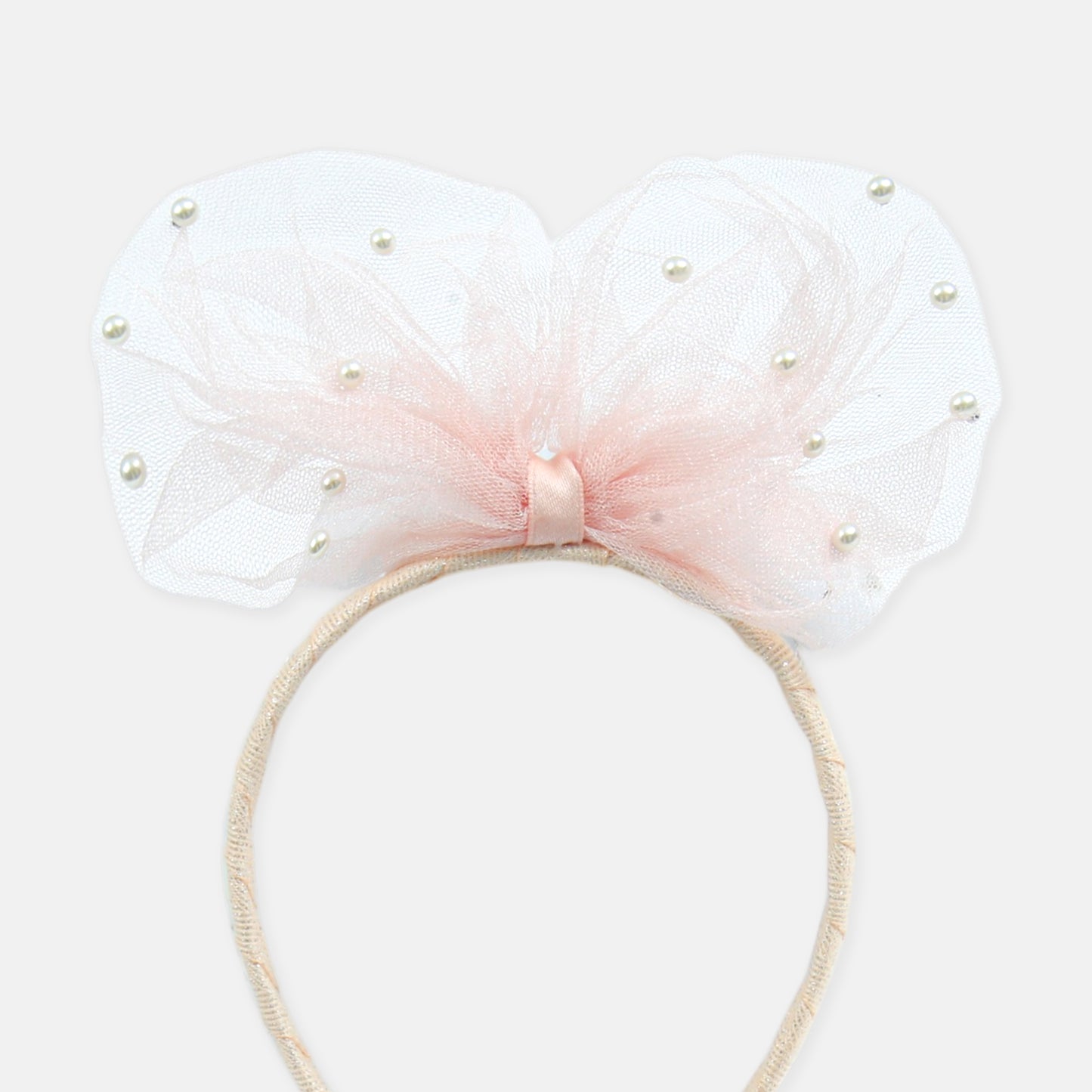 Pink Crystal Tulle Fascinator