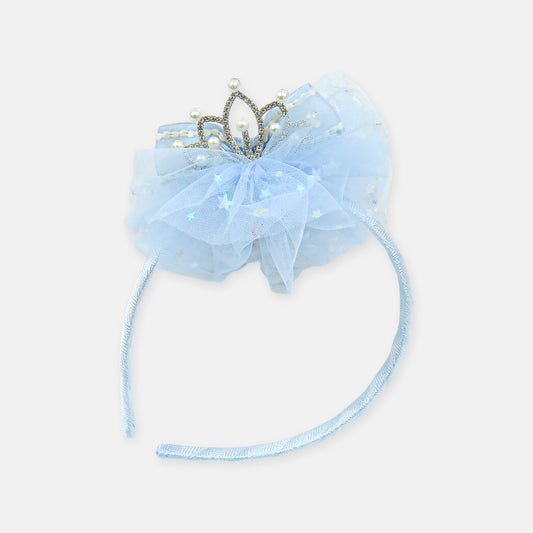 Blue Tulle Tiara Headband