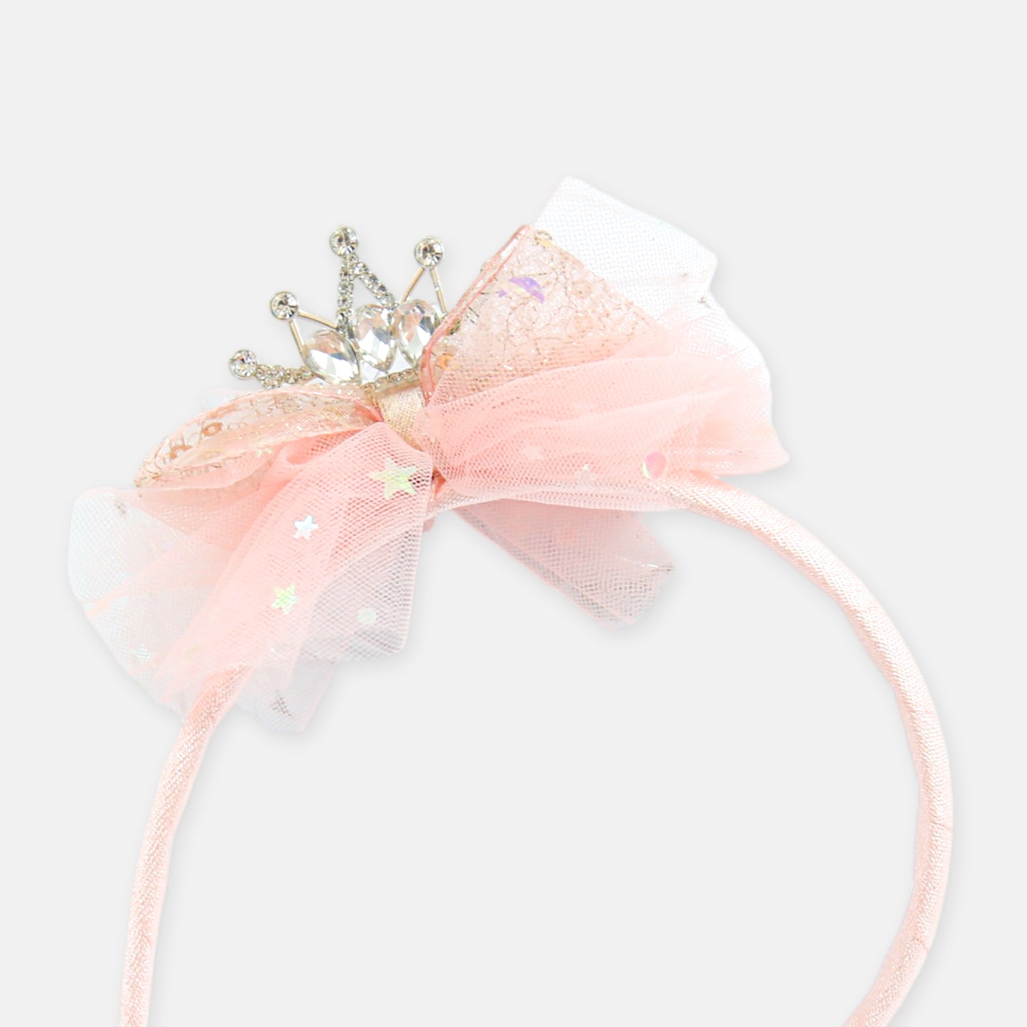 Pink Tulle Tiara Headband