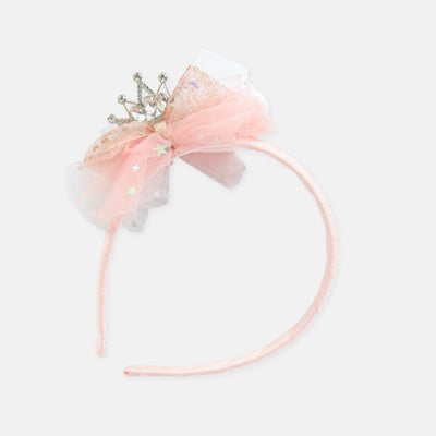 Pink Tulle Tiara Headband