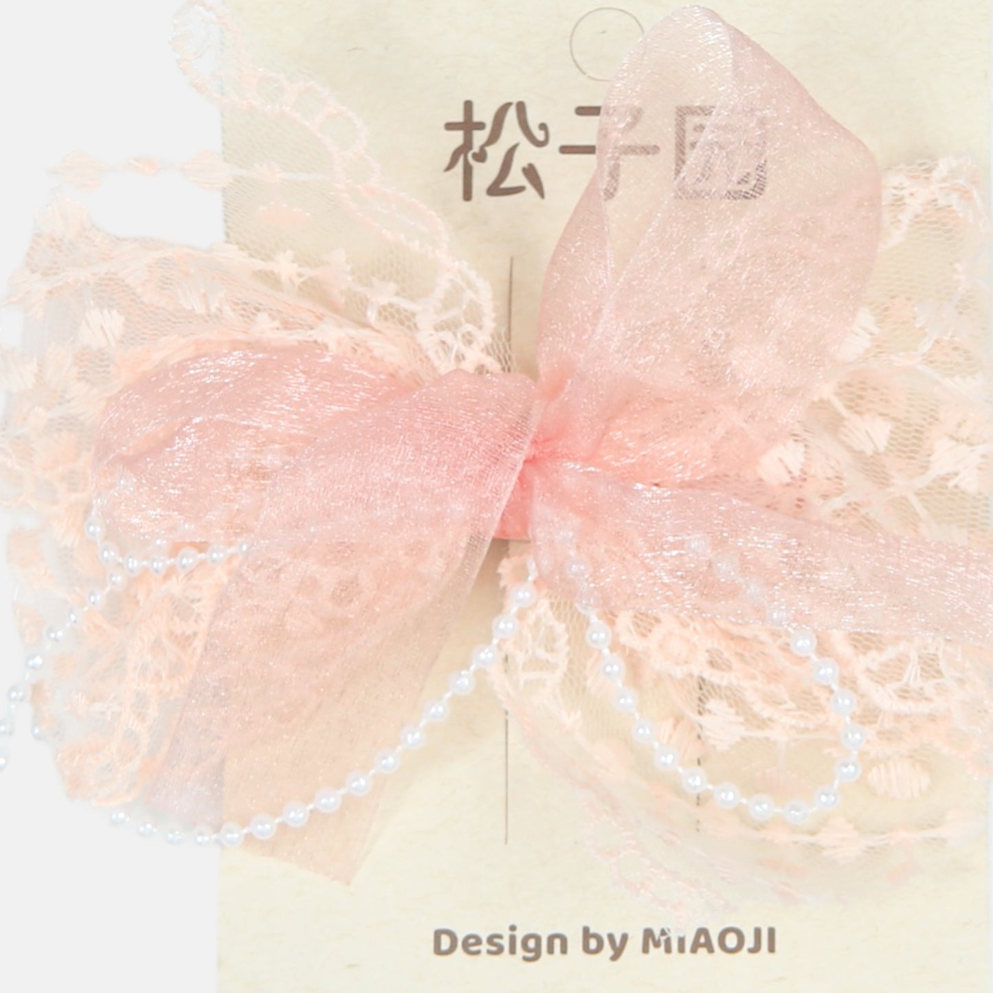 Pink Victoria Lace Clip