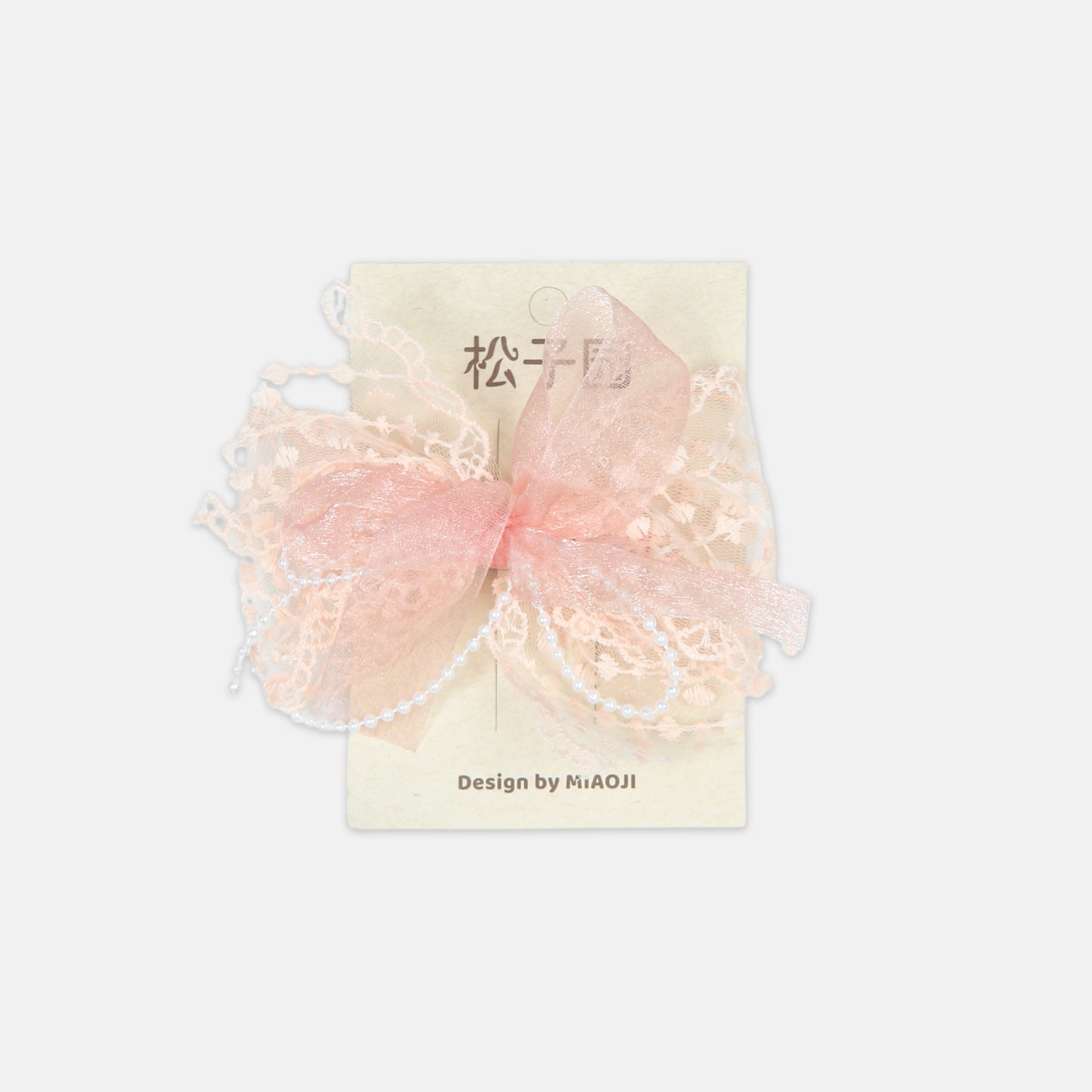 Pink Victoria Lace Clip