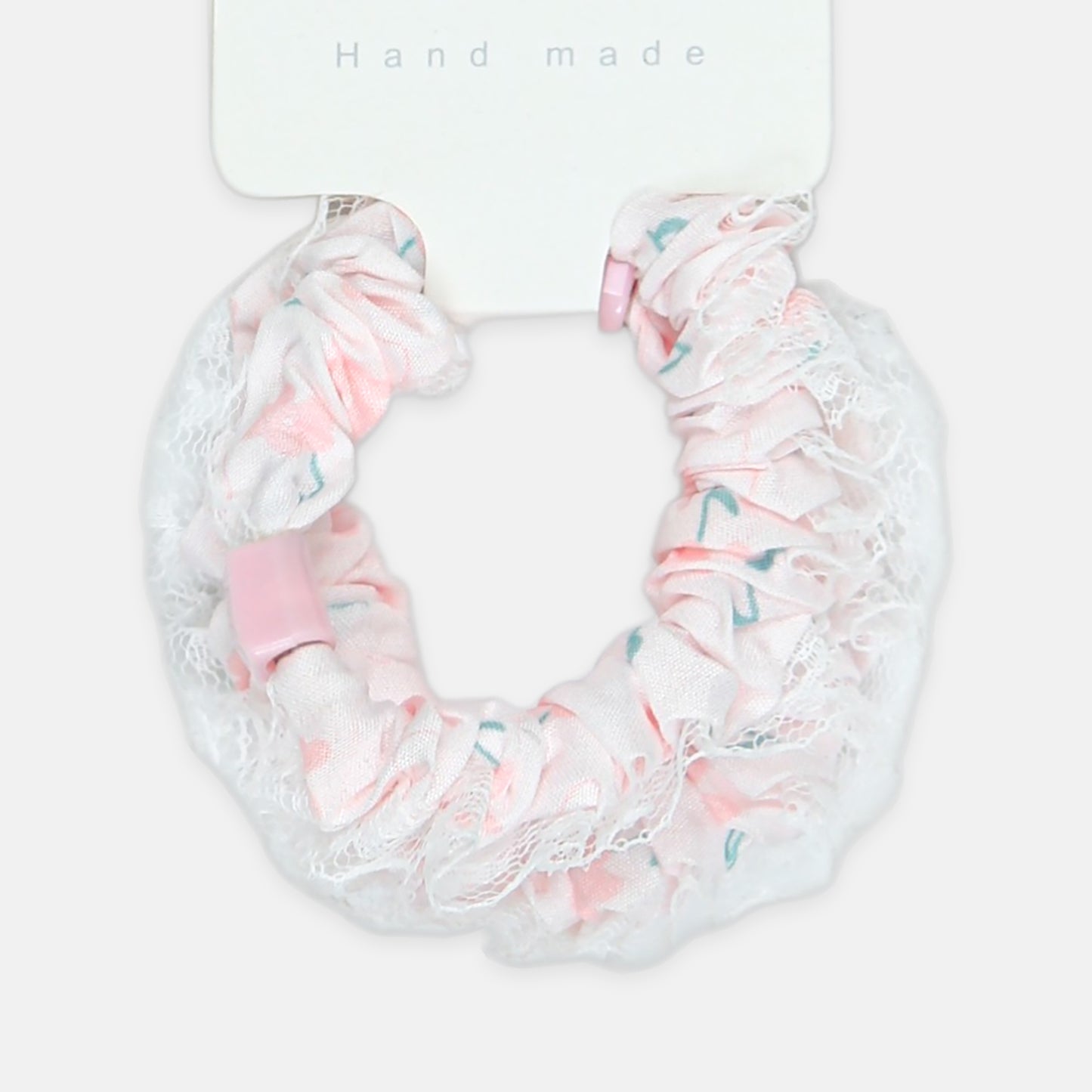 Pink Ruffle Hair Pony Set