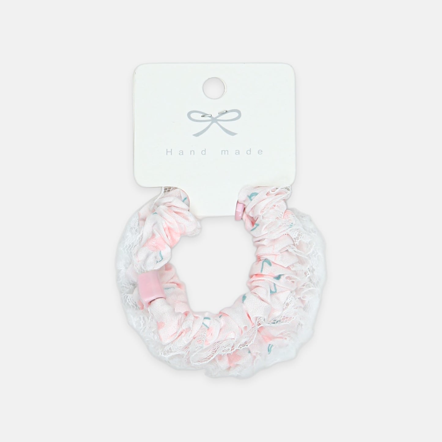 Pink Ruffle Hair Pony Set
