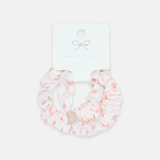 Polka Dot Ruffle Scrunchies