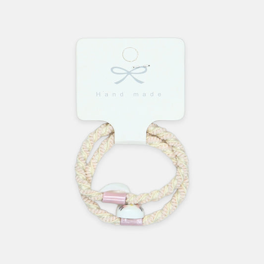 White Twisted Hair Tie Set