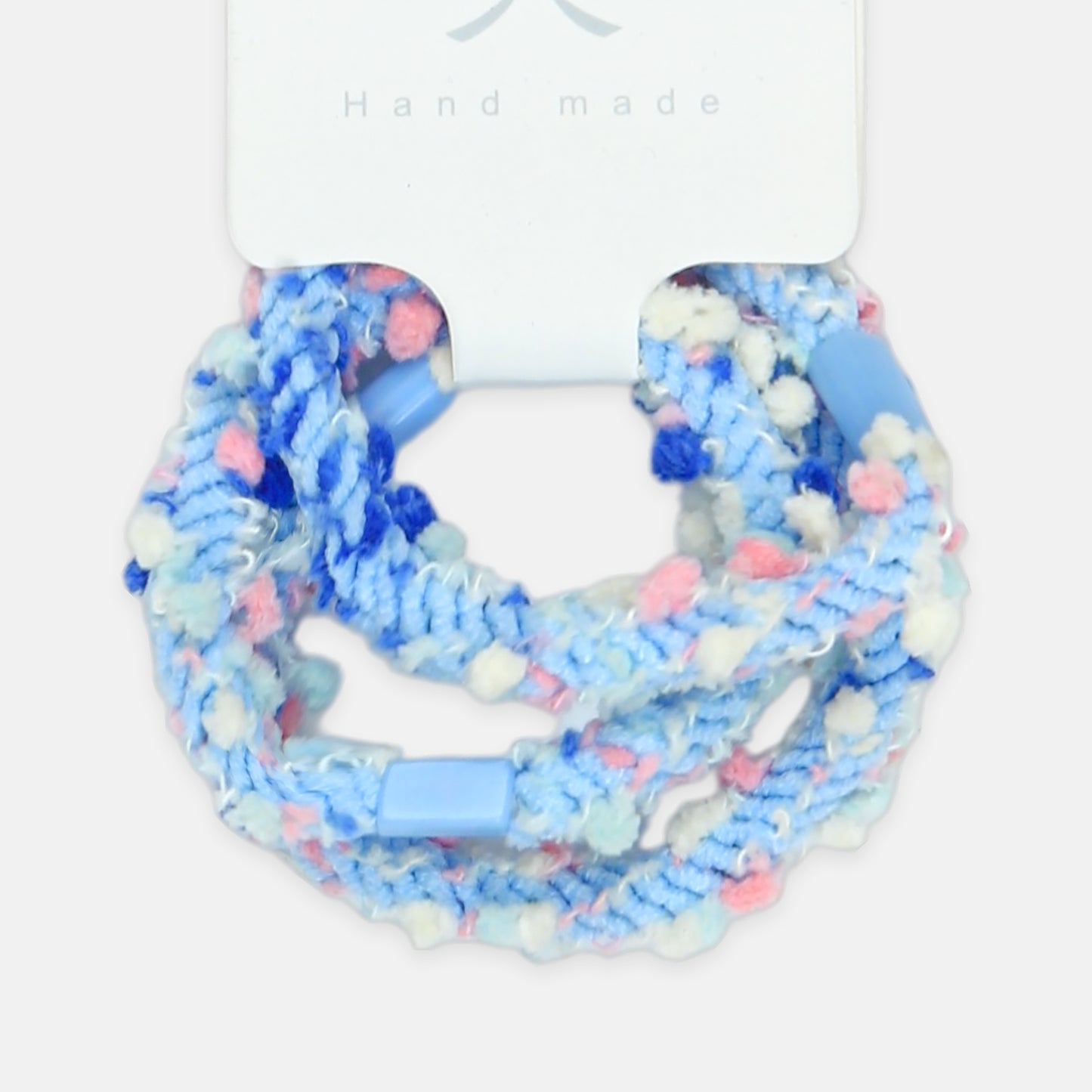 Blue Ruffled Hair Tie Set