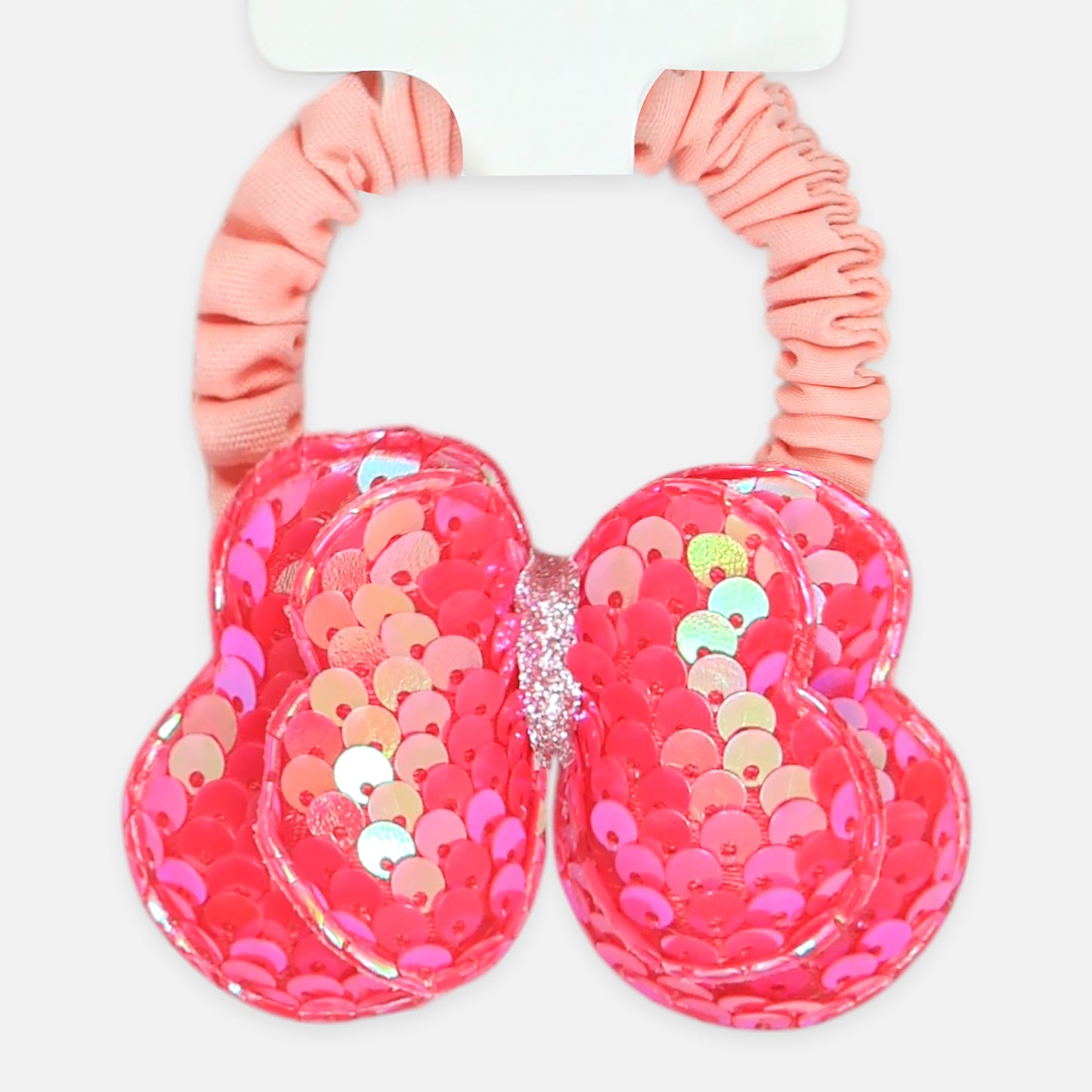 Sequin Bow Ponytail Holder