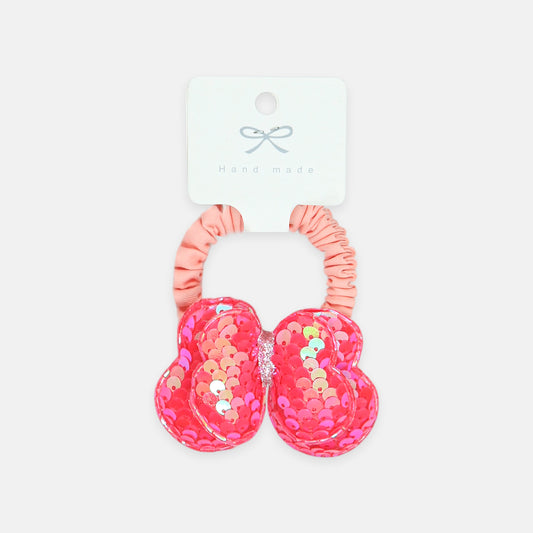 Sequin Bow Ponytail Holder