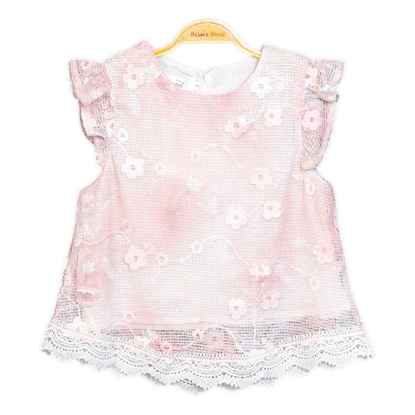 PINK FLORAL MESH SUIT