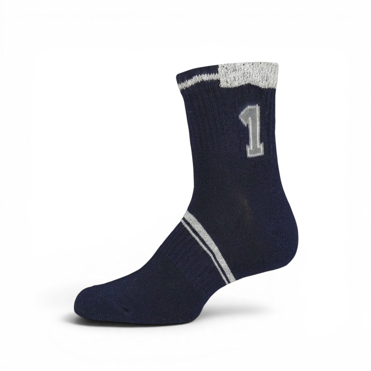 "1" GRAPHIC ANKLE BOY SOCKS