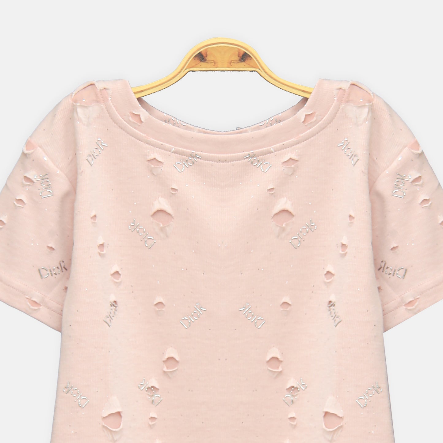 Pink Distress Tee