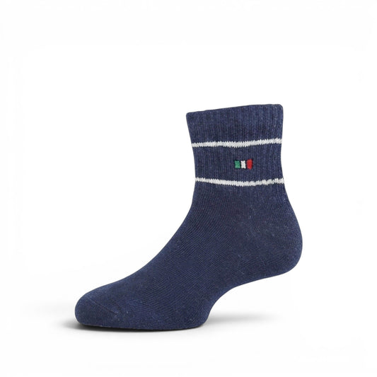NAVY BLUE ANKLE BOY SOCKS PK-2