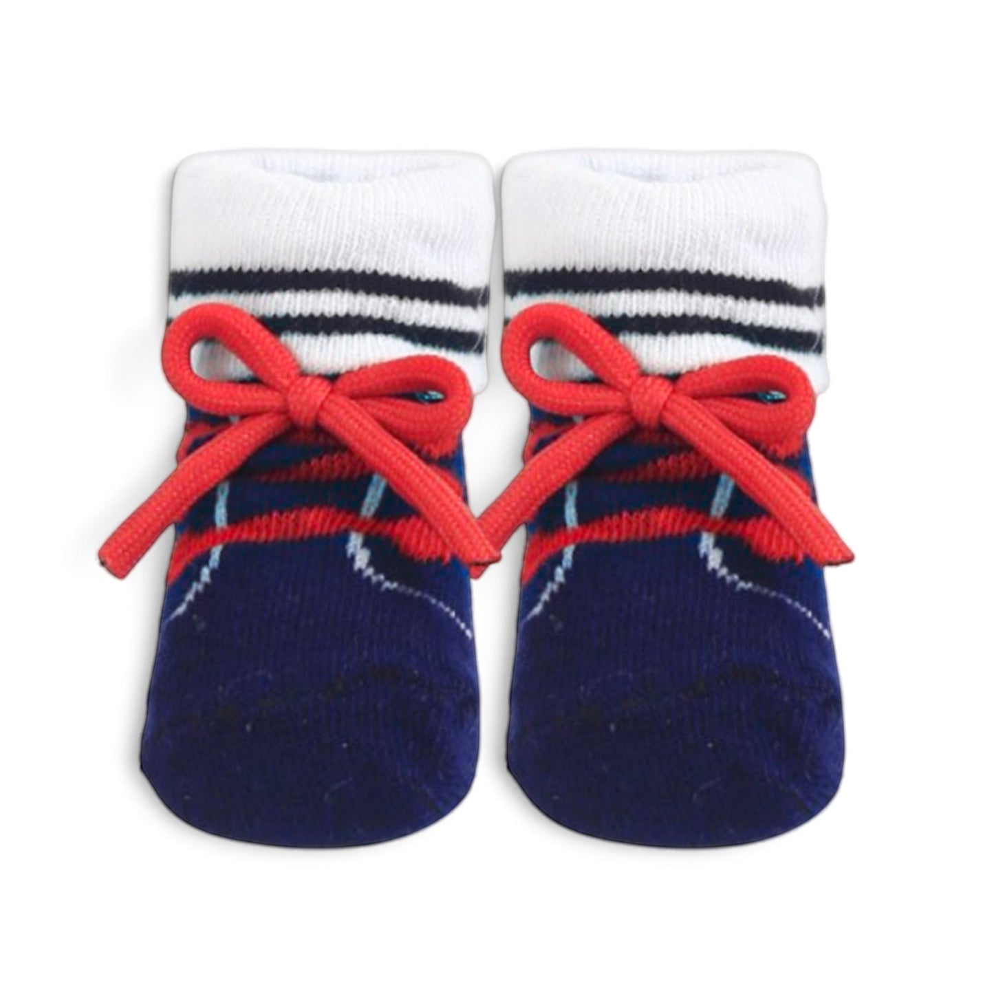 BABY DECORATIVE FLOWER & DOT BOOTIES PK-3