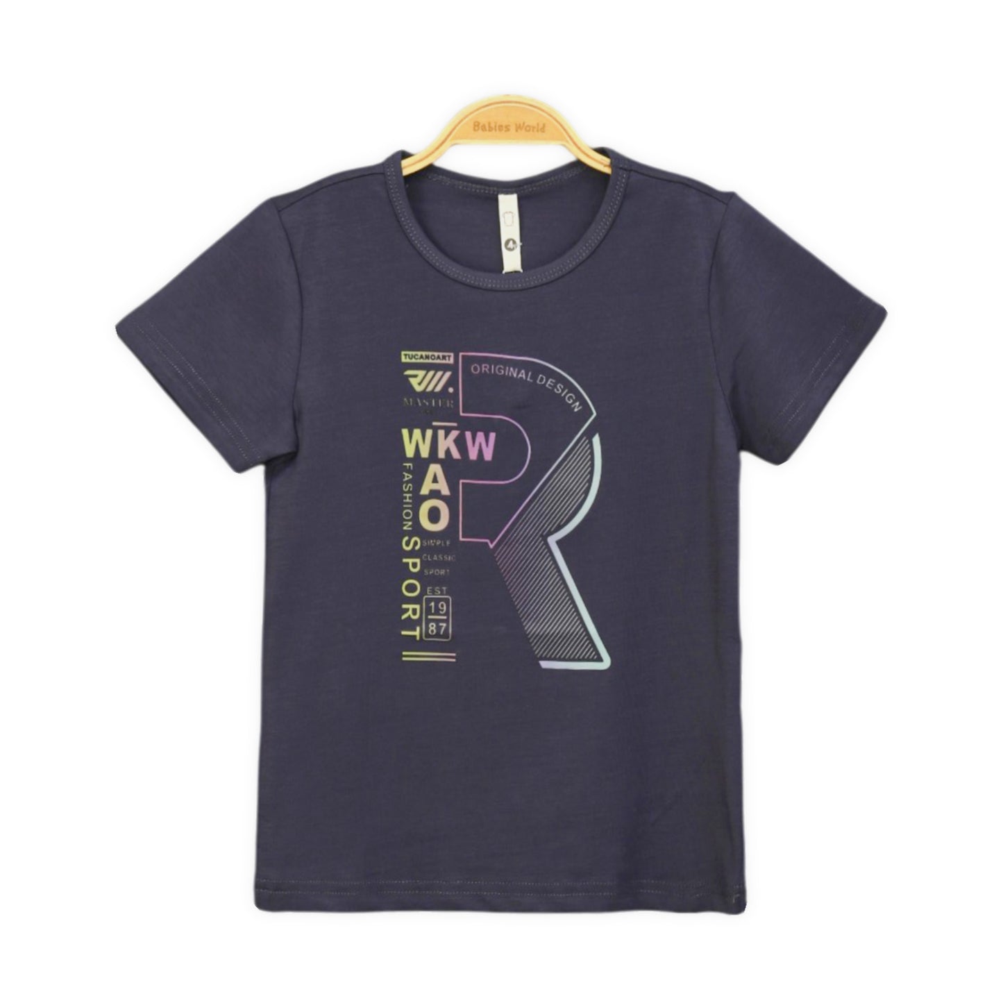 BOLD GRAPHIC GREY TEE