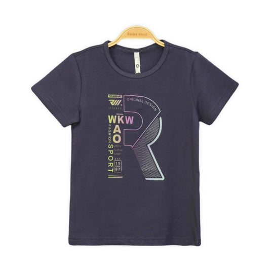 BOLD GRAPHIC GREY TEE