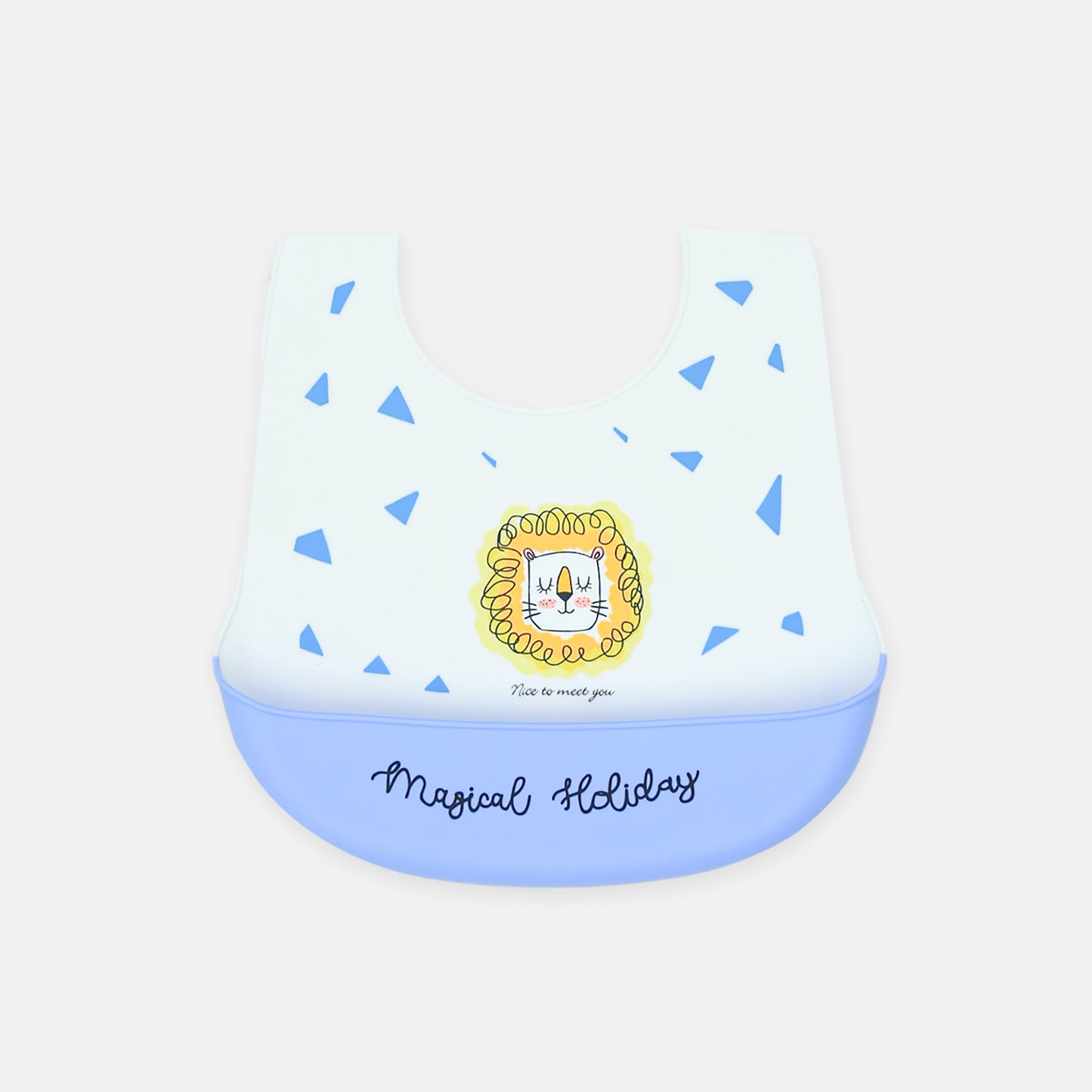 Blue Lion Silicone Pocket Bib