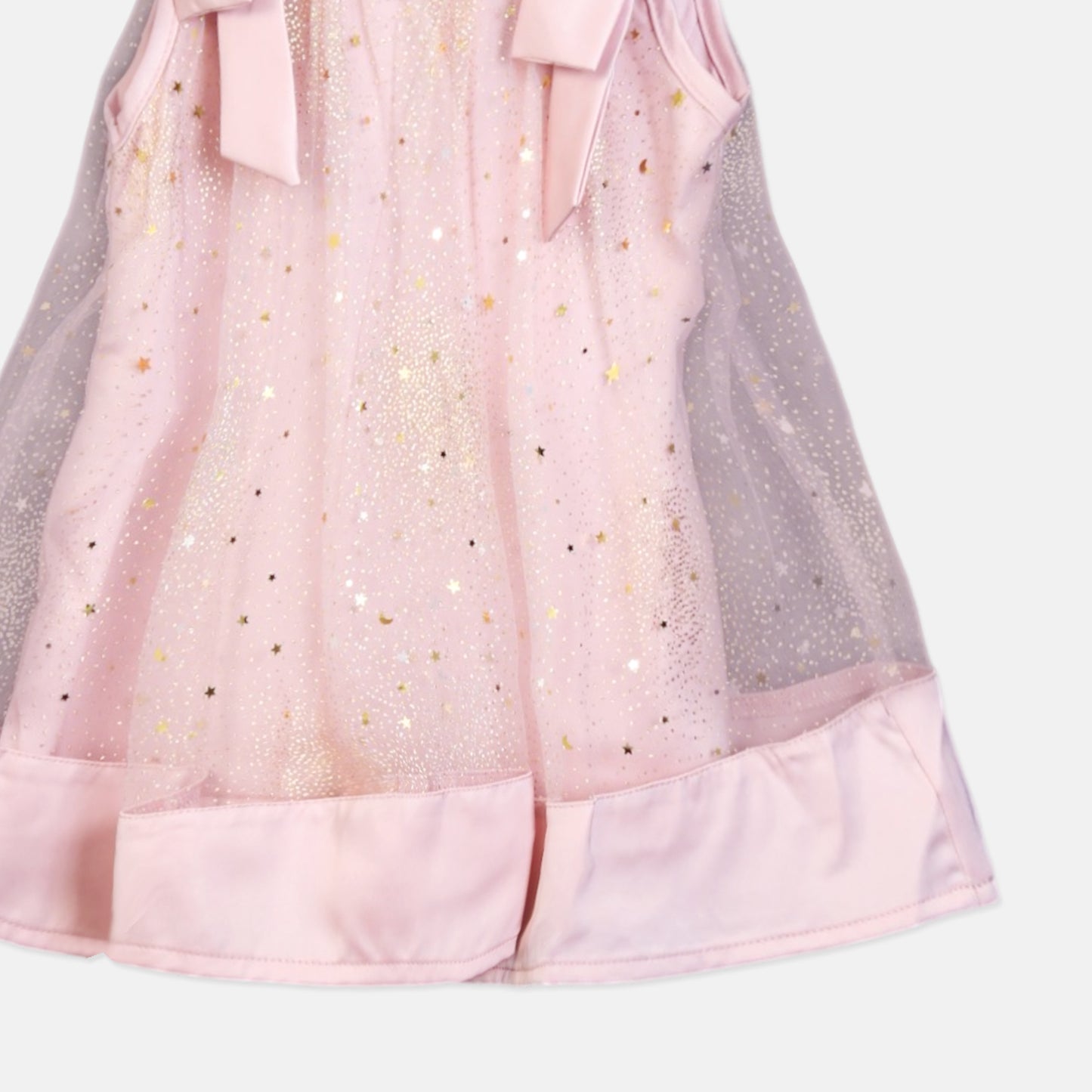 Pink Glitter Tulle Top
