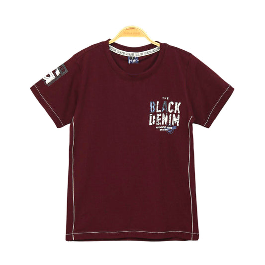 BLACK DENIM GRAPHIC TEE