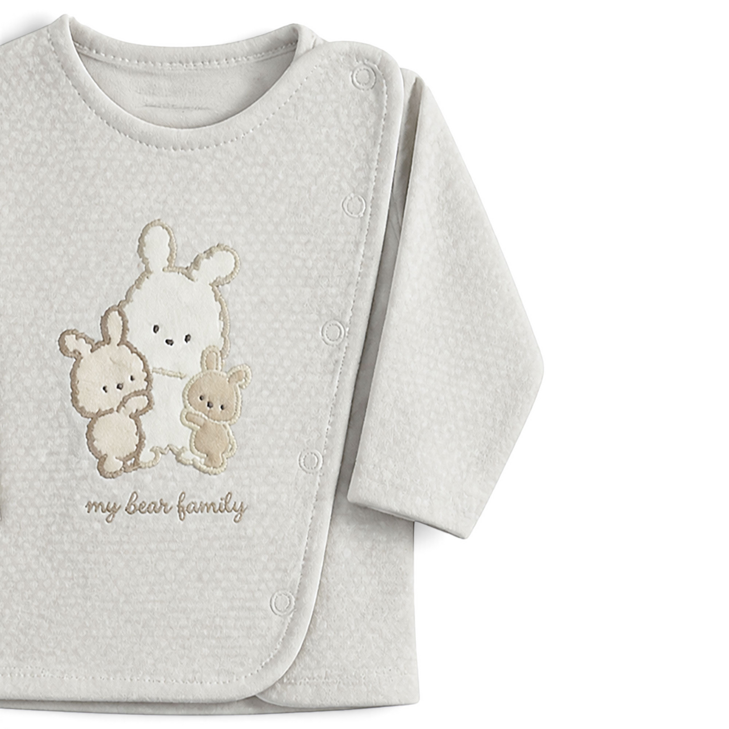GREY BUNNY FAMILY BABY BOY GIFT SET