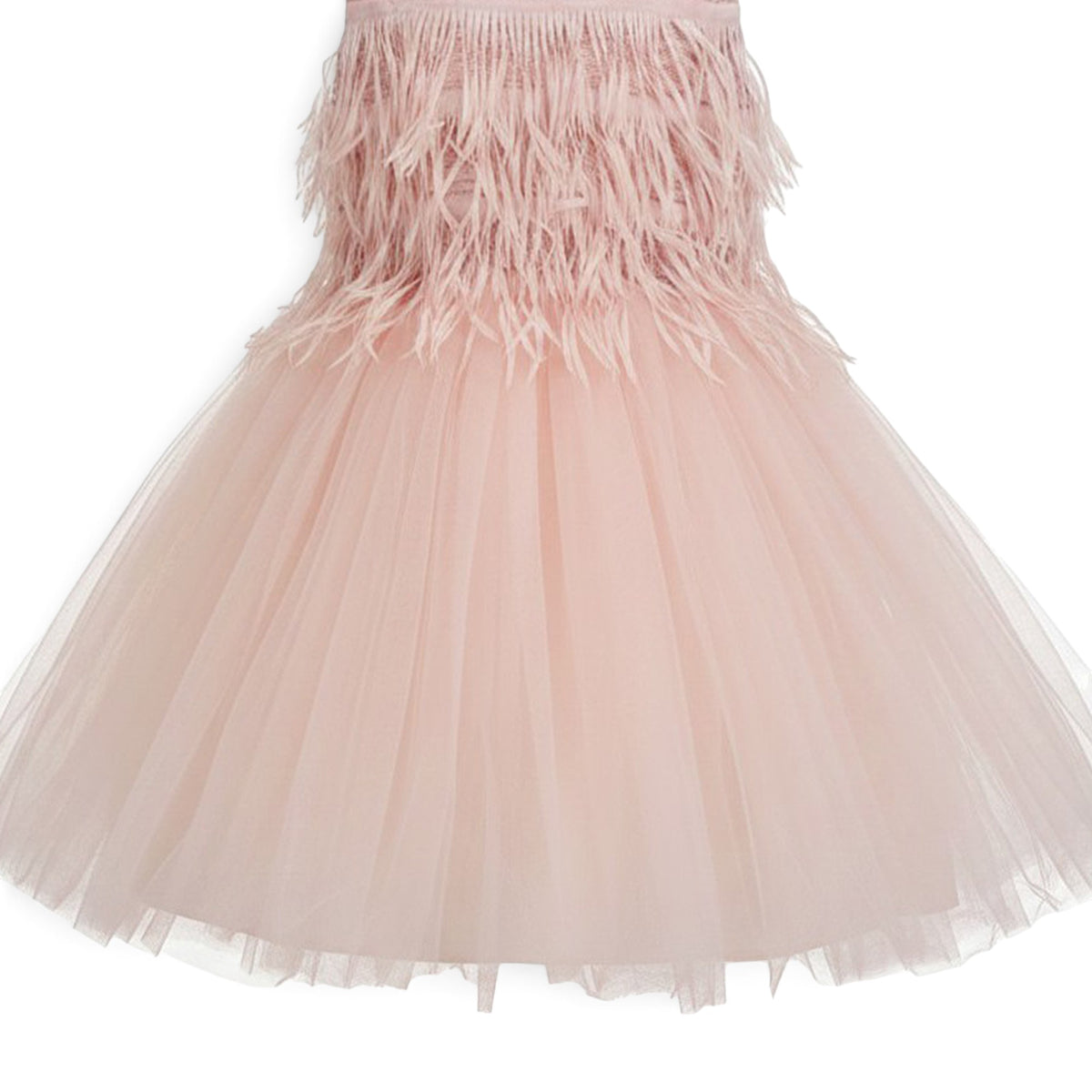 BABY GIRL BLUSH PINK FRINGE PARTY DRESS
