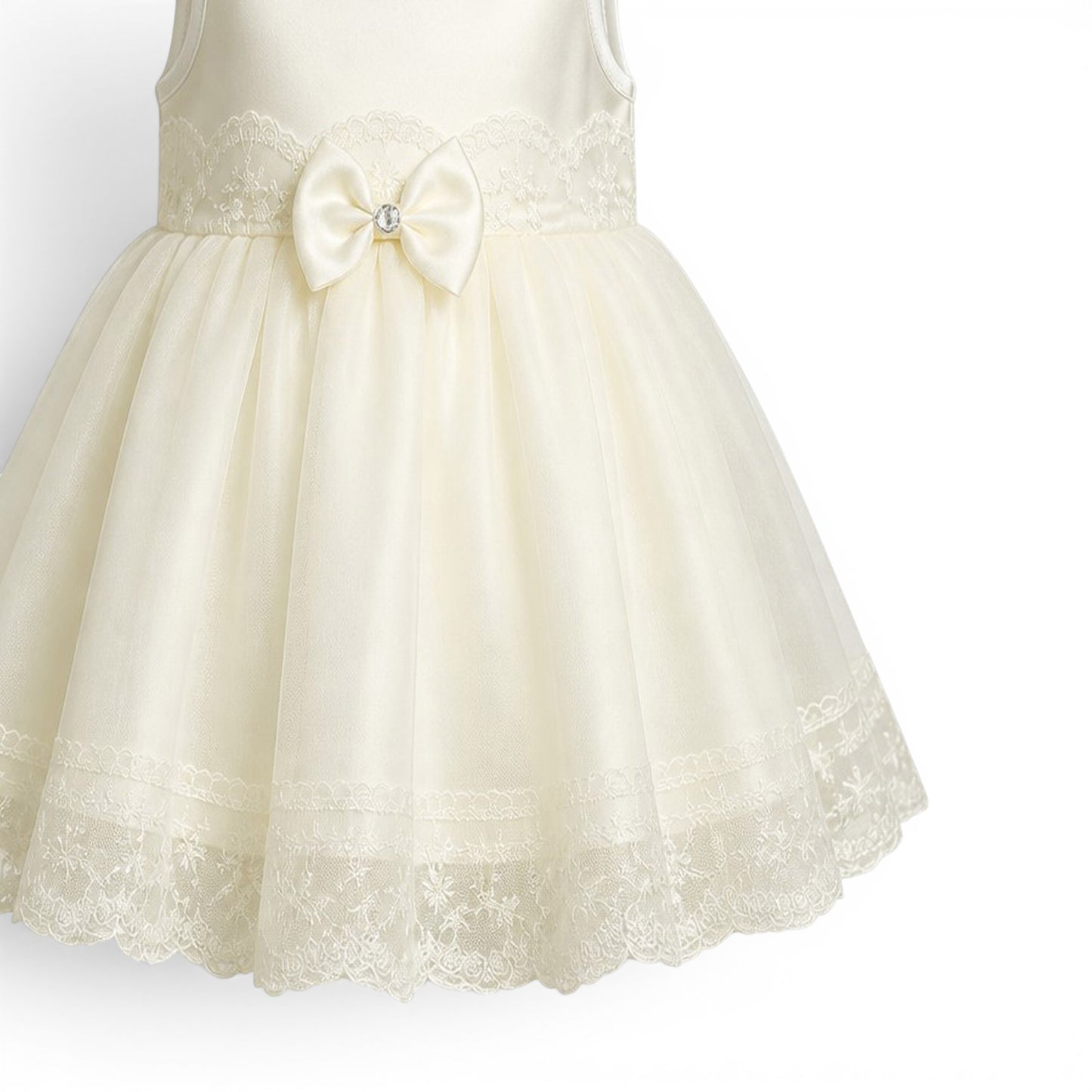 WHITE LACE BABY GIRL FANCY FROCK GIFT SET