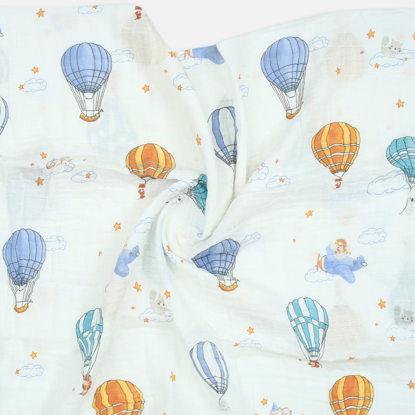 MUSLIN WRAPING SHEET PK-3 SKY HIGH TRIO