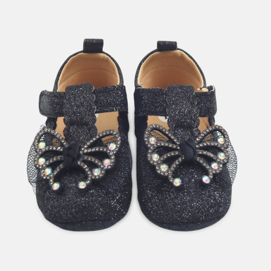 Black Glitter Shimmer Pre-Walker