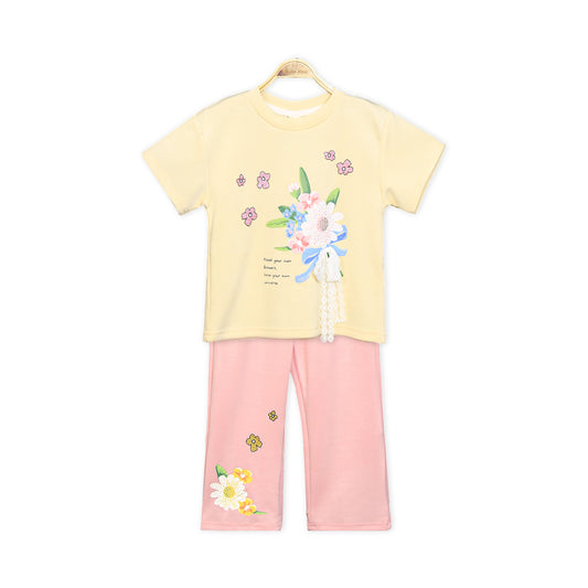 YELLOW FLORAL UNIVERSE SUIT