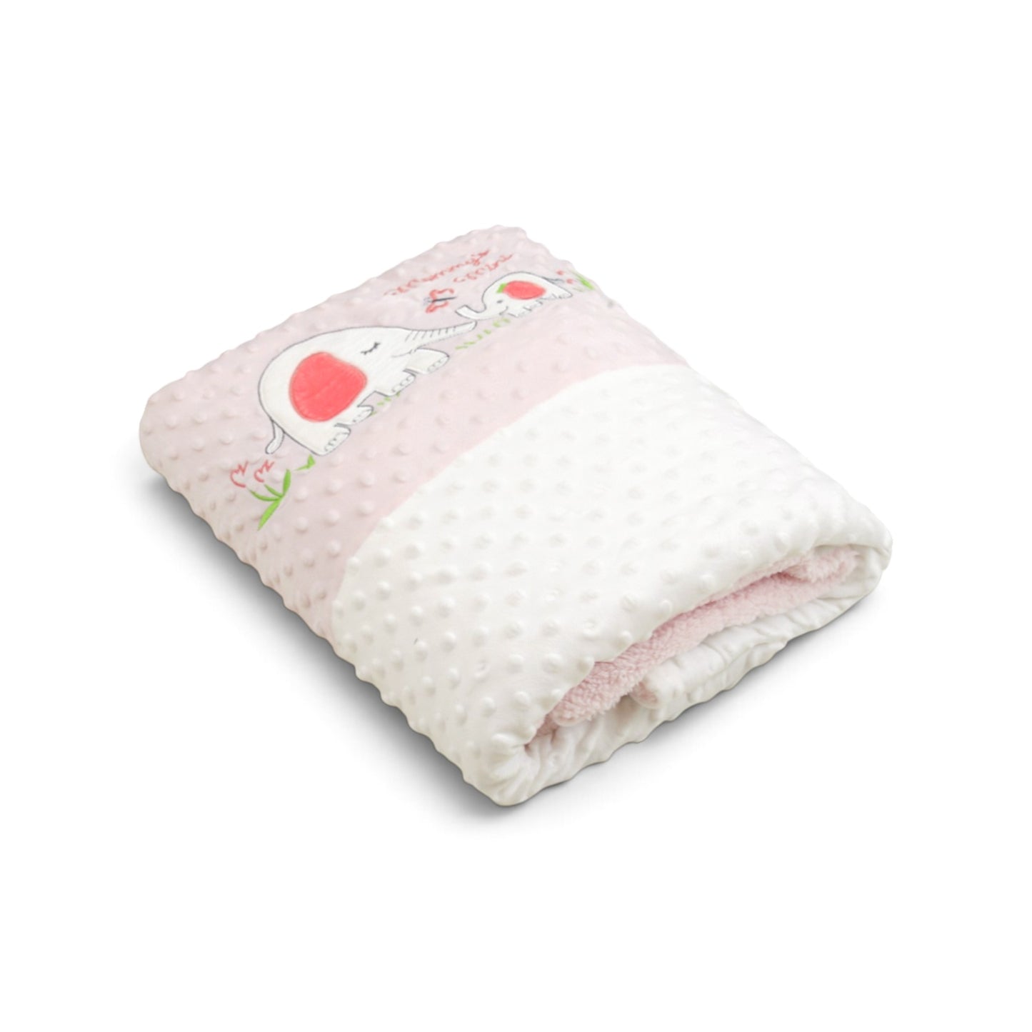 MOMMY'S MINI PINK ELEPHANT BLANKET