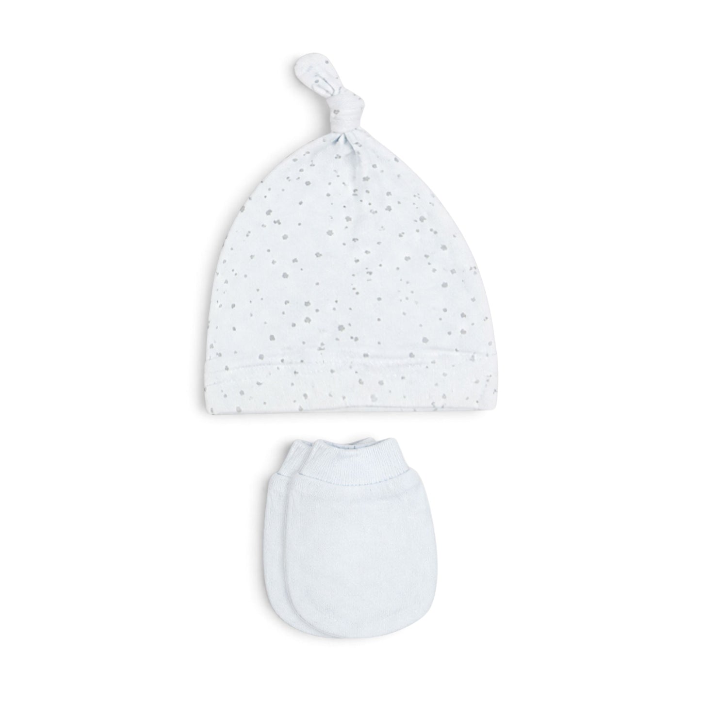 BLUE AND WHITE "LITTLE ONE" BEAR BABY BOY GIFT SET